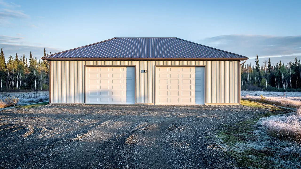 Completed shop building in the Peace Region